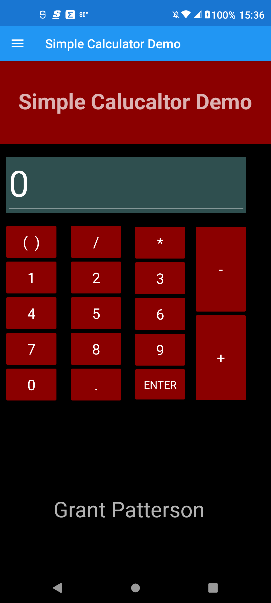 Calculator Demo App